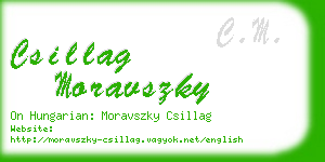 csillag moravszky business card